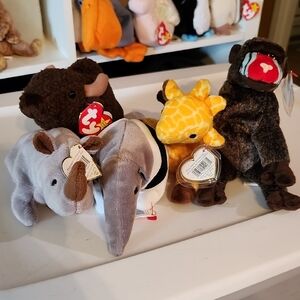 Assorted TY Beanie Babies Plush Toys